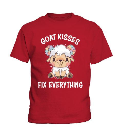 Spreading Love Laughter Goat Kisses Fix Everything Kids T-Shirt