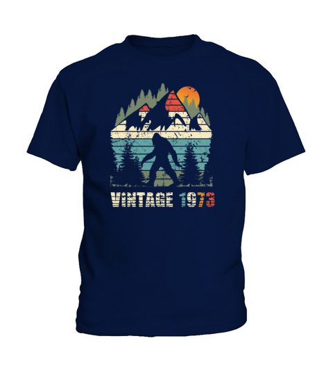 vintage 1973 yeti funny 50th birthday shirt Kids T-Shirt