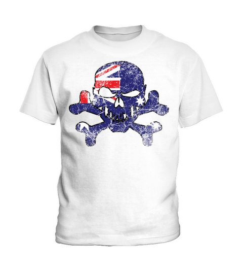 Vintage Australian Skull Kids T-Shirt