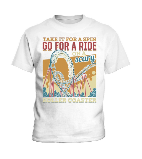 Vintage Looping Roller Coaster Ride Gift Kids T-Shirt
