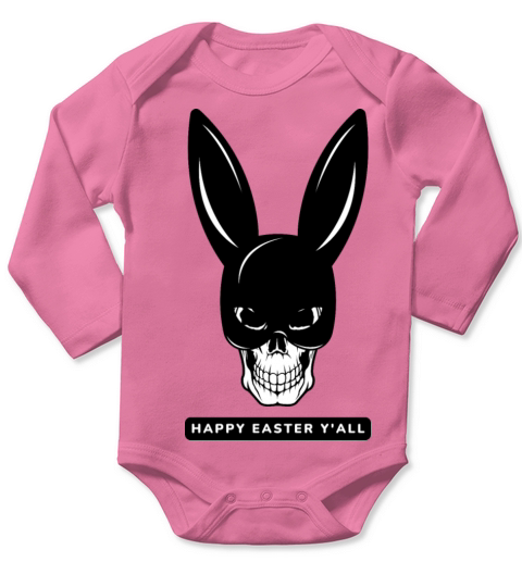 HAPPY EASTER YALL Long Sleeve Baby One-Piece