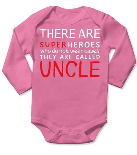 Superhero uncle Long Sleeve Baby One-Piece