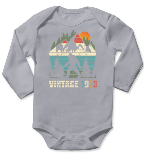 vintage 1973 yeti funny 50th birthday shirt Long Sleeve Baby One-Piece