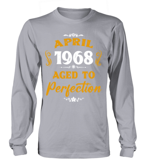April 1968 Vintage Birthday Present Long sleeved Unisex