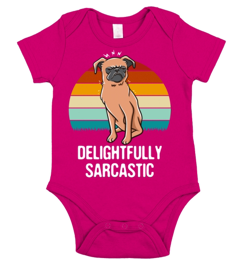 Delightfully Sarcastic Funny Sarcasm Humor Ironic Short Sleeve Baby One-Piece