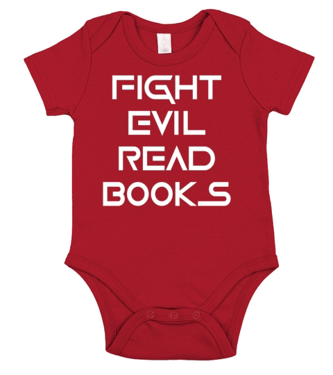 Fight Evil Read Books Short Sleeve Baby One-Piece