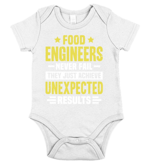 Food Engineer Engineering Funny Design Never Fail Short Sleeve Baby One-Piece