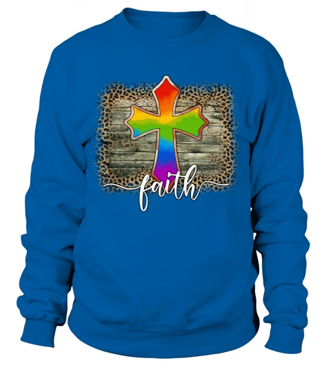 LGBT Sublimation Cross Faith Sweatshirt Unisex