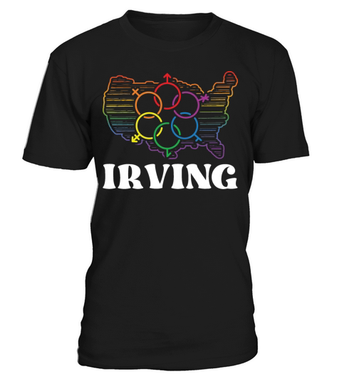Irving Pride Flag Pride Month LGBTQ Flag LGBT Comm T-Shirt Unisex