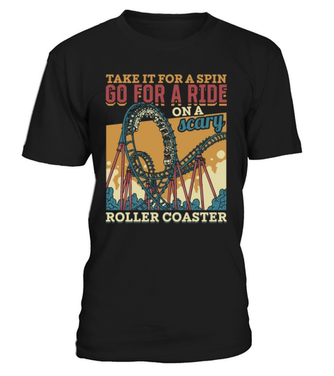 Vintage Looping Roller Coaster Ride Gift T-Shirt Unisex