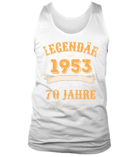 70th Birthday Vintage 1953 Tank Top Unisex