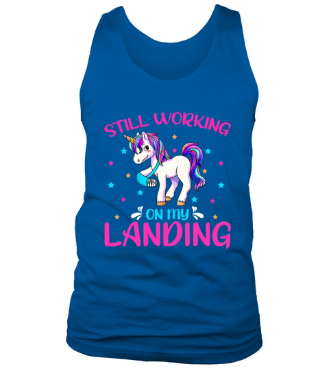 Funny Still Working On My Landing Injury Broken Le Tank Top Unisex