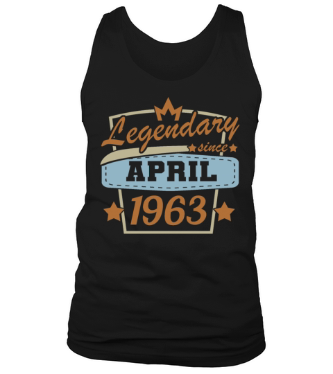 legendary since april 1963 birthday retro Tank Top Unisex