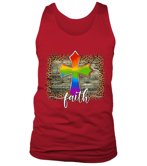 LGBT Sublimation Cross Faith Tank Top Unisex