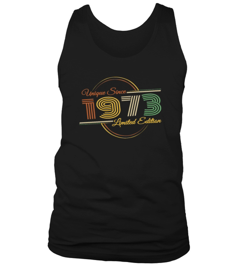 Vintage 1973 Birthday Unique Retro Birthday Tank Top Unisex