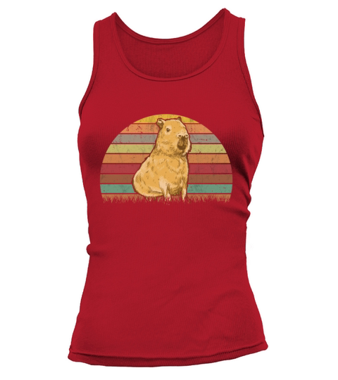 Capybara Retro Vintage Tank top Woman