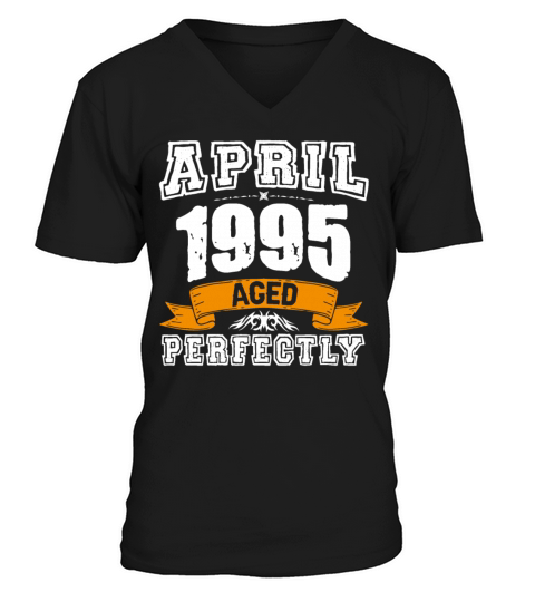 April 1995 Vintage Birthday Present V-Neck T-shirt