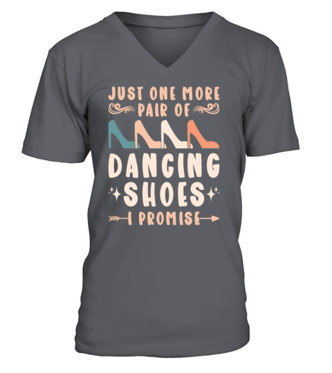One More Pair Of Dancing Shoes Retro Ballroom V-Neck T-shirt