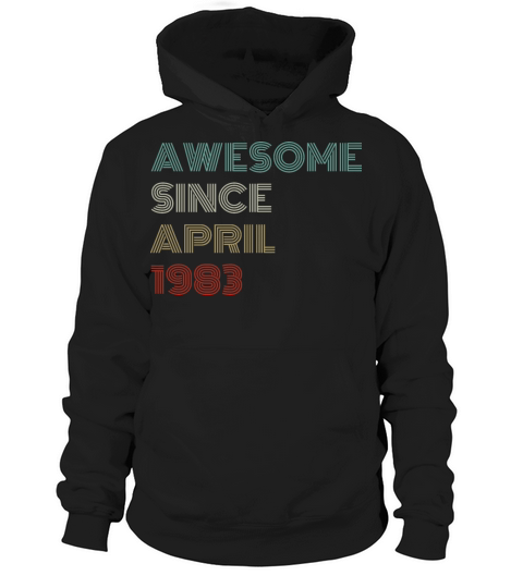 Awesome Since 1983 40th Birthday Gifts 40 Years Hoodie Unisex