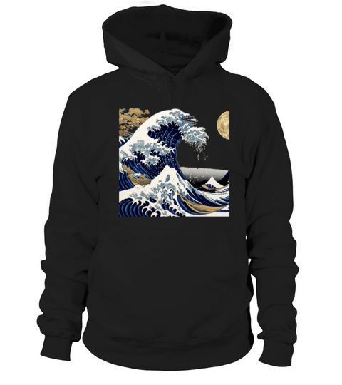 Kanagawa Waves Aesthetic Japanese Art Great Wave Hoodie Unisex