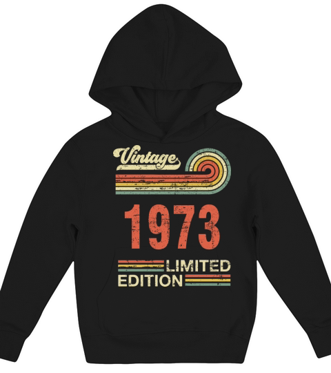 50 Year Old Gifts Vintage 1972 Limited Edition Kids Hoodie