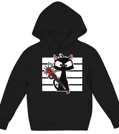 Halloween Retro Cat Vintage Cat Kids Hoodie