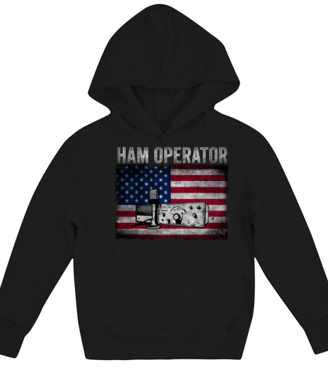 Ham Operator US Flag Kids Hoodie