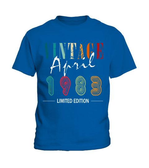 April 1983 vintage retro birthday Kids T-Shirt
