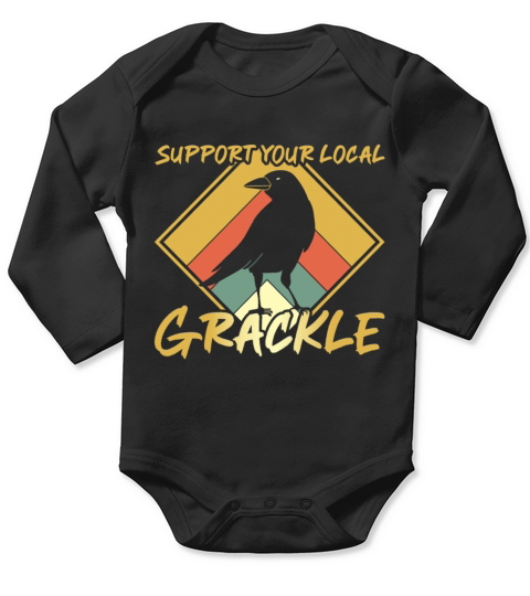 Support your local Grackle Design for a Grackle Long Sleeve Baby One-Piece