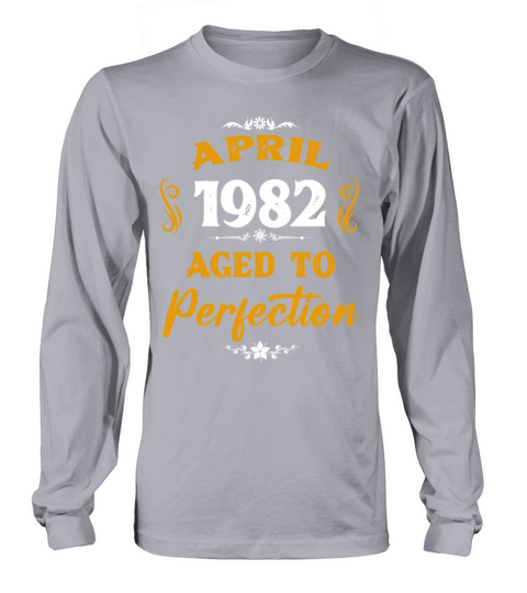 April 1982 Vintage Birthday Present Long sleeved Unisex
