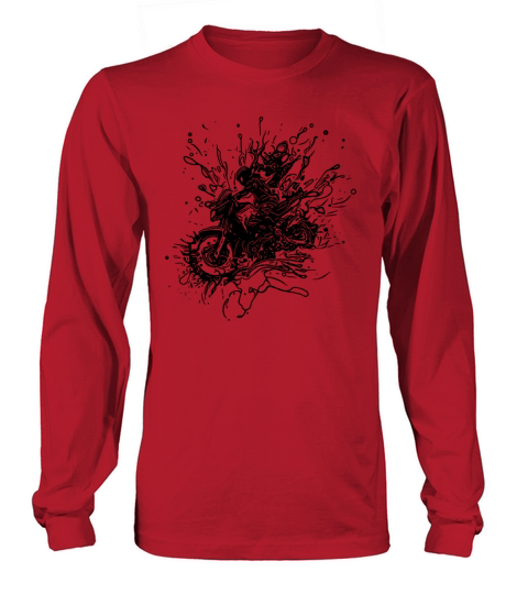 Racing Motorcycle Tattoo Splash Style Long sleeved Unisex