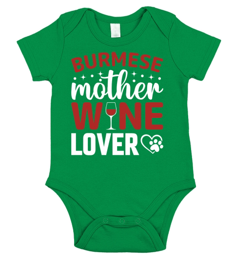 Burmese Mother Wine Lover Short Sleeve Baby One-Piece