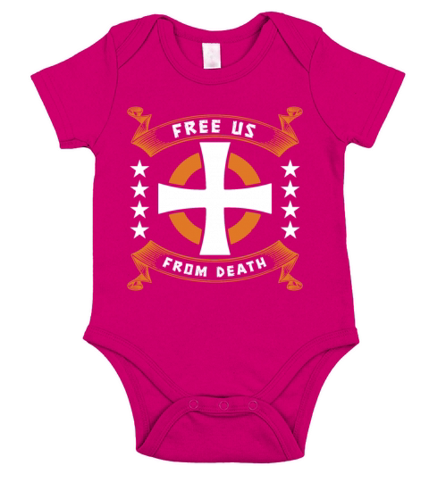 Christian Christianity Cross Short Sleeve Baby One-Piece