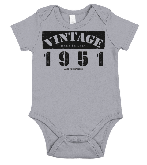 Vintage Classic 1951 72nd Birthday - 72 Years Old Short Sleeve Baby One-Piece
