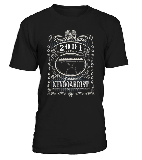 Vintage 2001 Keyboardist Birthday Gift Keyboard T-Shirt Unisex