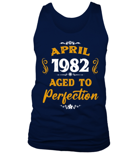 April 1982 Vintage Birthday Present Tank Top Unisex