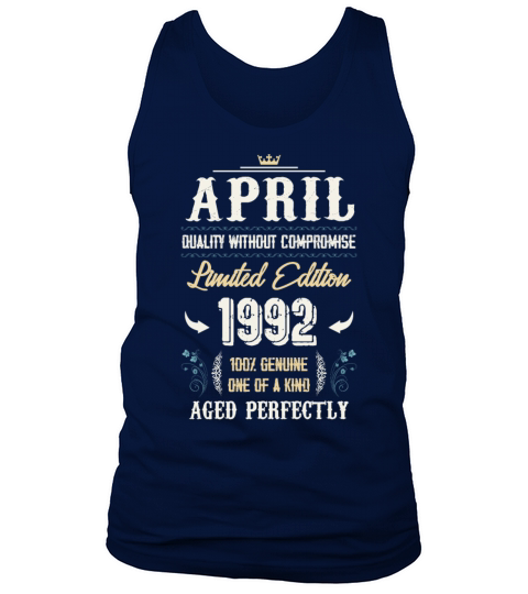 April 1992 Vintage Birthday Present Tank Top Unisex