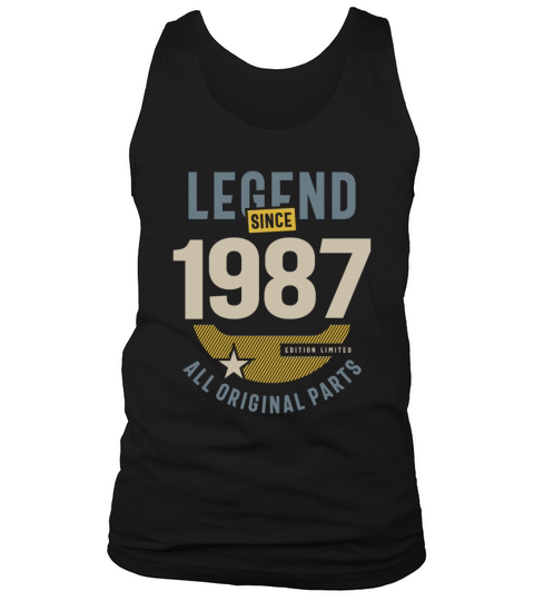 Legend Since 1987 36 birthday Tank Top Unisex