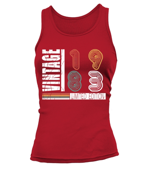 Original 1983 vintage birthday retro Tank top Woman