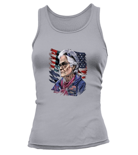 Retired Military Vintage Veteran American Mom Tank top Woman