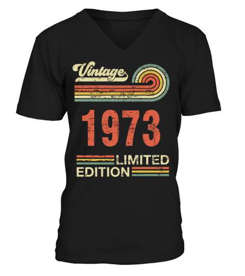 50 Year Old Gifts Vintage 1972 Limited Edition V-Neck T-shirt