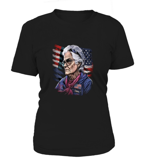 Retired Military Vintage Veteran American Mom Women's T-Shirt