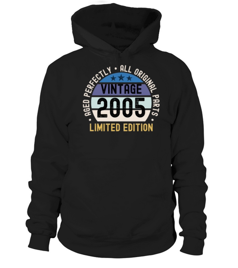 18th Birthday Vintage 2005 Hoodie Unisex