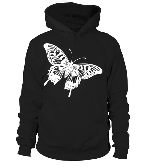 Elegant Vintage Tattoo Butterfly Hoodie Unisex