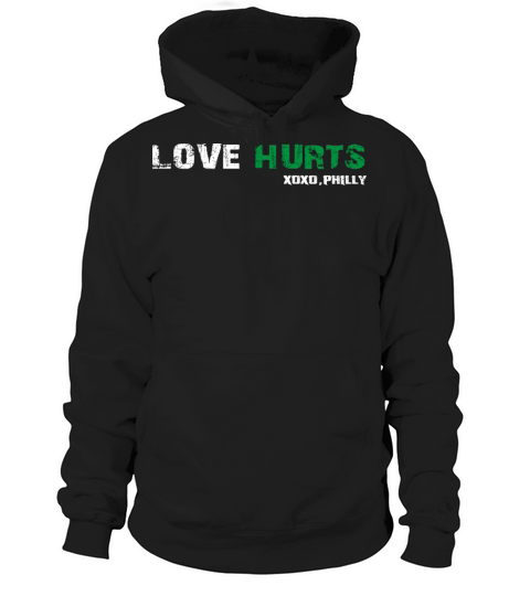 Love Hurts Vintage Philly Hurts So Good Eagles Fan Hoodie Unisex