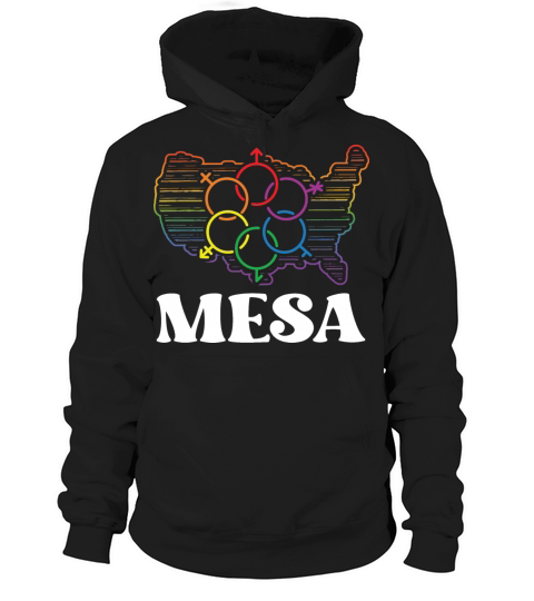 Mesa Pride Flag Pride Month LGBTQ Flag LGBT Commun Hoodie Unisex
