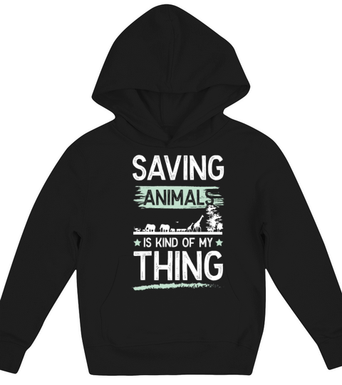 animal protection funny saying Kids Hoodie