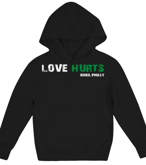 Love Hurts Vintage Philly Hurts So Good Eagles Fan Kids Hoodie