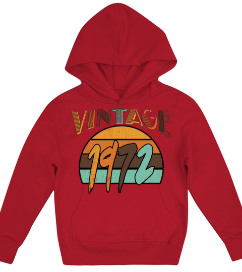 Vintage 1972 T-Shirts Kids Hoodie