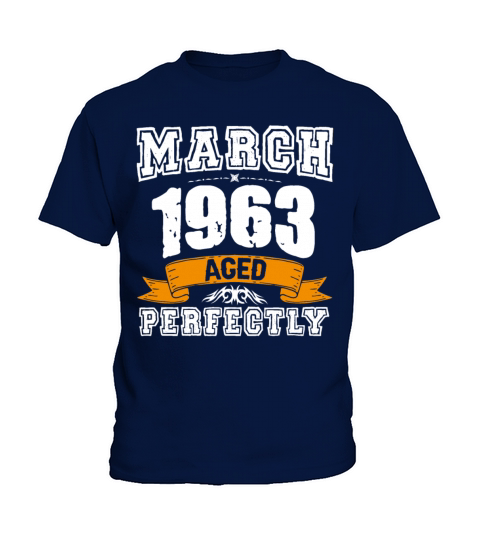 March 1963 Vintage Birthday Present Kids T-Shirt